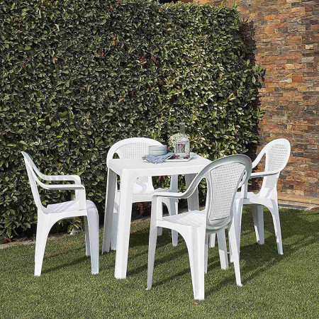 Pack 2 Sillas con Reposabrazos Stack 56x75x79cm 7house Sillas Plegables 4 Pack 2 Sillas con Reposabrazos Stack 56x75x79cm 7house Sillas Plegables 4