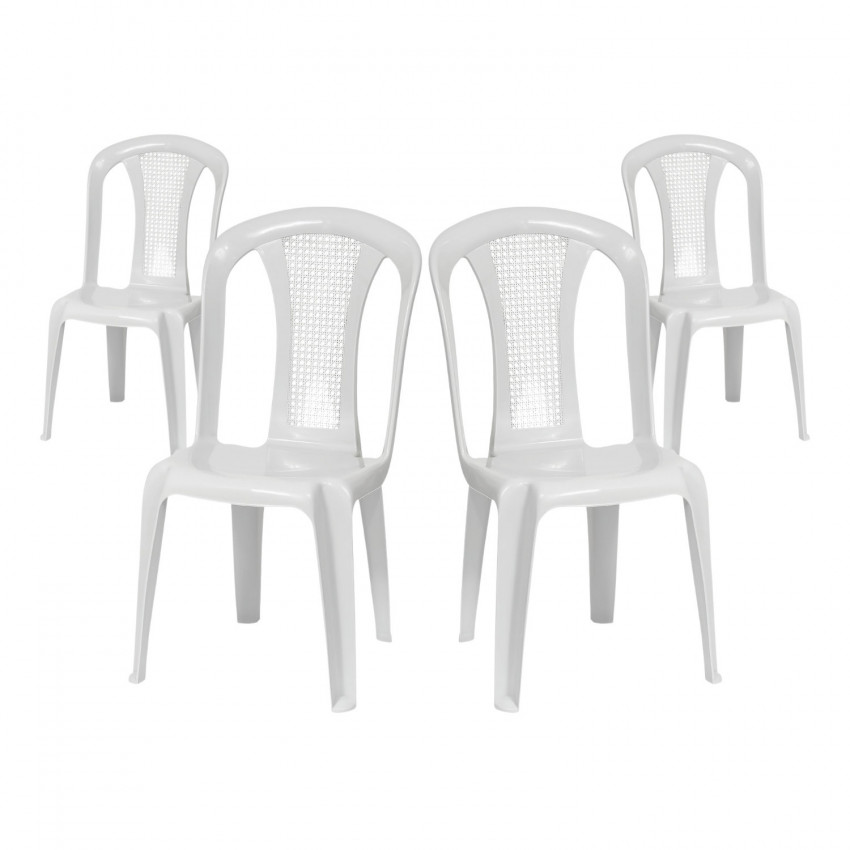 Pack 4 Sillas de Exterior Apilables sin Reposabrazos Napoli 42x49x88cm O91 Sillas Plegables 1 Pack 4 Sillas de Exterior Apilables sin Reposabrazos Napoli 42x49x88cm O91 Sillas Plegables 1