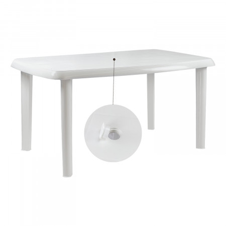Conjunto de Jardín Mesa Rectangular y 4 Sillas Apilables Vistack Blancas O91 Conjuntos de Mesas y Sillas de Exterior 2 Conjunto de Jardín Mesa Rectangular y 4 Sillas Apilables Vistack Blancas O91 Conjuntos de Mesas y Sillas de Exterior 2