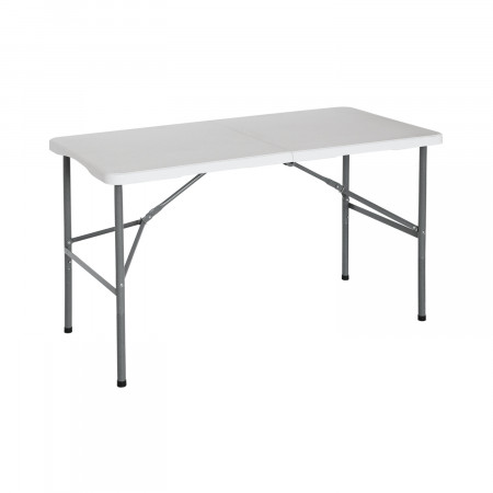 Mesa Plegable Portátil Resina 122cm Blanco Thinia Home Mesas Plegables 1