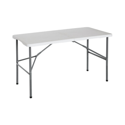Mesa Plegable Portátil Resina 122cm Blanco Thinia Home Mesas Plegables 1