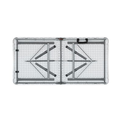 Mesa Plegable Portátil Resina 122cm Blanco Thinia Home Mesas Plegables 4