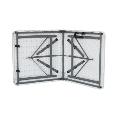 Mesa Plegable Portátil Resina 122cm Blanco Thinia Home Mesas Plegables 5