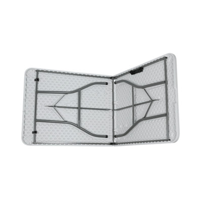 Pack 2 Mesas Plegables Portátiles Resina 240cm Blanco Thinia Home Mesas Plegables 5