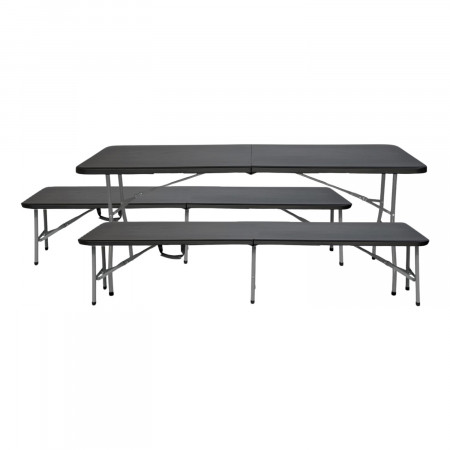 Conjunto Plegable Mesa con 2 Bancos de 180cm Catering Thinia Home Conjuntos para Jardín 6 Conjunto Plegable Mesa con 2 Bancos de 180cm Catering Thinia Home Conjuntos para Jardín 6