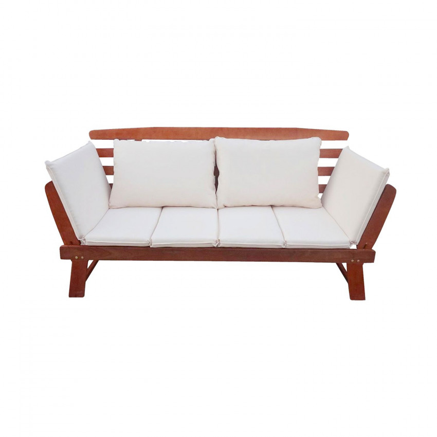 Banco de Jardín Modular con Cojines Merida Madera de Acacia 212x69x80cm Thinia Home Bancos y Sofás de Exterior 1 Banco de Jardín Modular con Cojines Merida Madera de Acacia 212x69x80cm Thinia Home Bancos y Sofás de Exterior 1