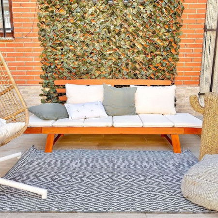 Banco de Jardín Modular con Cojines Merida Madera de Acacia 212x69x80cm Thinia Home Bancos y Sofás de Exterior 4 Banco de Jardín Modular con Cojines Merida Madera de Acacia 212x69x80cm Thinia Home Bancos y Sofás de Exterior 4
