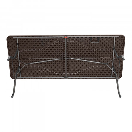 Mesa Plegable Portátil Resina 180cm Marrón Efecto Madera Thinia Home Mesas Plegables 4 Mesa Plegable Portátil Resina 180cm Marrón Efecto Madera Thinia Home Mesas Plegables 4