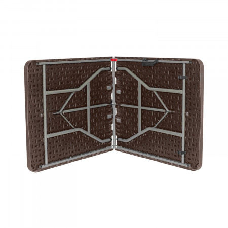 Mesa Plegable Portátil Resina 180cm Marrón Efecto Madera Thinia Home Mesas Plegables 5 Mesa Plegable Portátil Resina 180cm Marrón Efecto Madera Thinia Home Mesas Plegables 5