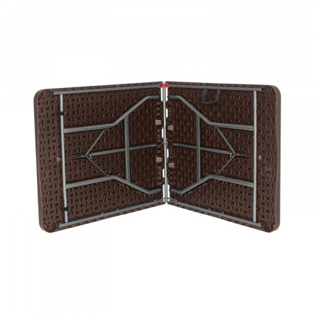 Pack 2 Mesas Plegables Portátiles Resina 180cm Marrón Efecto Ratán Thinia Home Mesas Plegables 5 Pack 2 Mesas Plegables Portátiles Resina 180cm Marrón Efecto Ratán Thinia Home Mesas Plegables 5