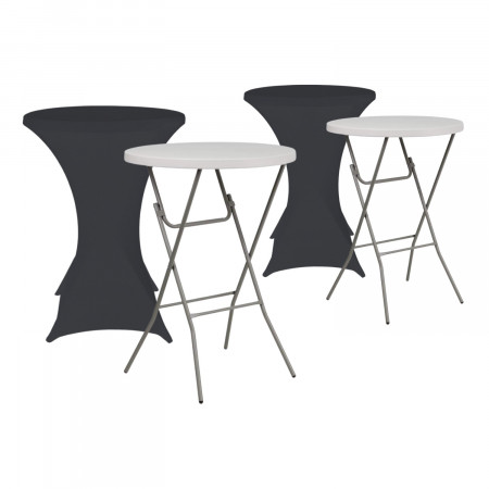 Set 2 Mesas Plegables Redondas Altas y 2 Fundas Protectoras 80x110cm Catering 7house Mobiliario Hosteleria 1 Set 2 Mesas Plegables Redondas Altas y 2 Fundas Protectoras 80x110cm Catering 7house Mobiliario Hosteleria 1