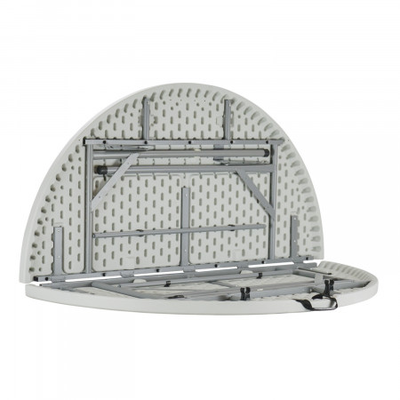 Mesa Plegable Portátil Resina Ø150cm Blanco Efecto Granito Thinia Home Mesas Plegables 5 Mesa Plegable Portátil Resina Ø150cm Blanco Efecto Granito Thinia Home Mesas Plegables 5