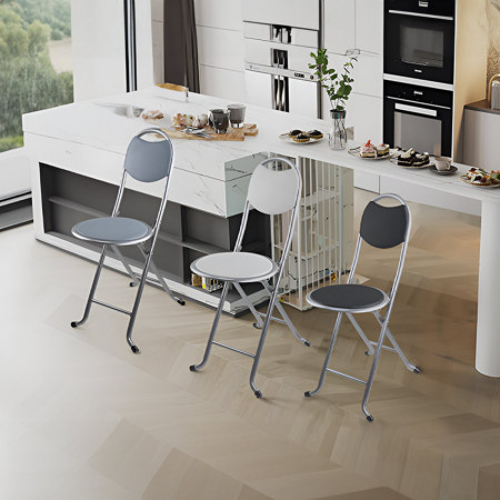 Taburete Plegable con Respaldo 32x36x73.5cm 7house Taburetes 12 Taburete Plegable con Respaldo 32x36x73.5cm 7house Taburetes 12