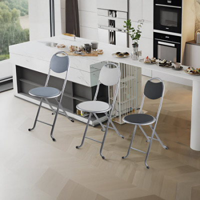 Taburete Plegable con Respaldo 32x36x73.5cm 7house Taburetes 12