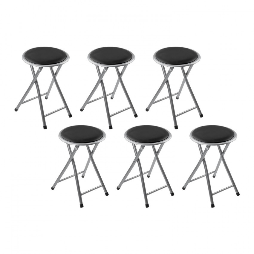 Pack 6 Taburetes Plegables Bajos 30x31x45cm 7house Taburetes 1 Pack 6 Taburetes Plegables Bajos 30x31x45cm 7house Taburetes 1