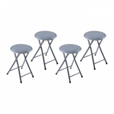 Pack 4 Taburetes Plegables Bajos 30x31x45cm 7house Taburetes 6