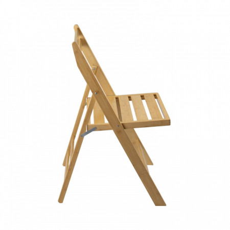 Pack 2 Sillas Plegables de Madera de Bambú Biano 46x44x78cm O91 Sillas y Sillones de Exterior 2