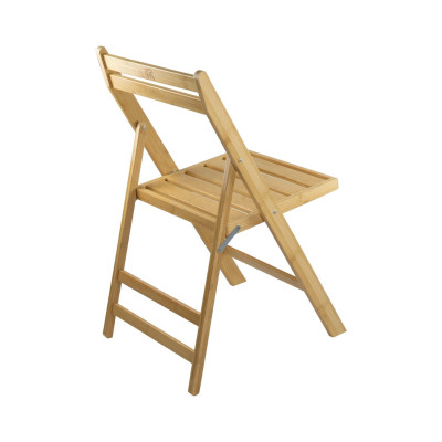 Pack 4 Sillas Plegables de Madera de Bambú Biano 46x44x78cm O91 Sillas y Sillones de Exterior 3