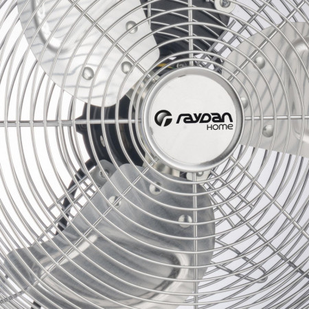 Ventilador de Suelo 16" 40cm 100W 3 Velocidades Circulador Plateado Raydan Home Ventiladores de Sobremesa 5