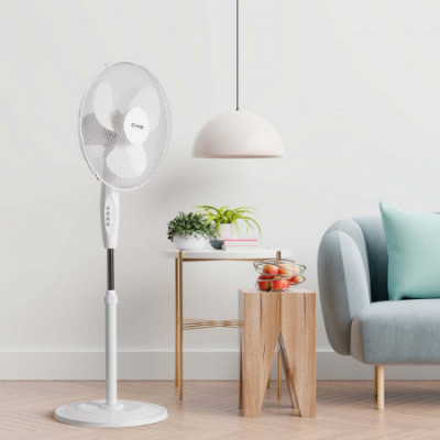 Ventilador de Pie 16" 40cm 40W 3 Velocidades White Comfort Blanco Thinia Home Ventiladores de Pie 6