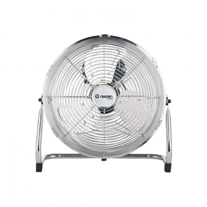Ventilador de Suelo 12" 32cm 50W 3 Velocidades Circulador Plateado Raydan Home Ventiladores de Sobremesa 1