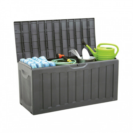 Armário de arrumação de resina de 340 litros para exterior 118x53x57cm Thinia Home