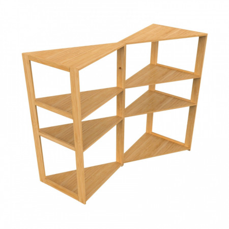 Estantería Esquinera en Bambú con 3 Niveles Canoply 80x36.6x33.5cm 7house Estanterías 3 Estantería Esquinera en Bambú con 3 Niveles Canoply 80x36.6x33.5cm 7house Estanterías 3