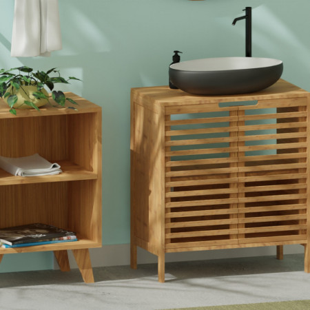 Mueble para Lavabo en Bambú con 2 Niveles Canoply 59.1x28x60.5cm 7house Cómodas y Cajoneras 5 Mueble para Lavabo en Bambú con 2 Niveles Canoply 59.1x28x60.5cm 7house Cómodas y Cajoneras 5