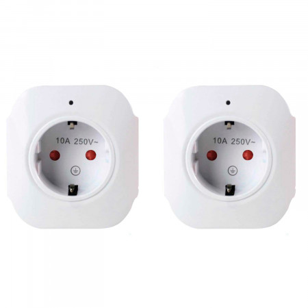Pack 2 Enchufes Inteligentes WiFi con USB control vía Smartphone/APP 7hSevenOn Home Enchufes Inteligentes 1