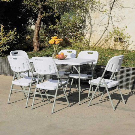 MegaPack 10 Mesas Plegables Portátiles Resina 122cm Blanco Thinia Home Mesas Plegables 7 MegaPack 10 Mesas Plegables Portátiles Resina 122cm Blanco Thinia Home Mesas Plegables 7