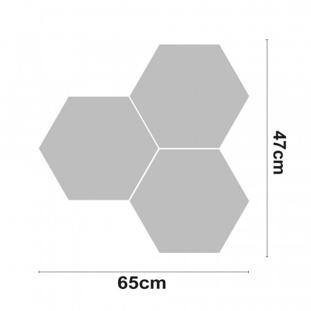 Figura LED decorativa VERTEX 30W 2400lm 4000K 47x65cm 7hSevenOn Deco Displays e fitas LED 2