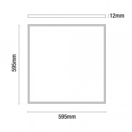 Panel LED Ultraslim Cuadrado 48W 4000lm 600x600mm 4000K 7hSevenOn Pantallas y Regletas LED 4