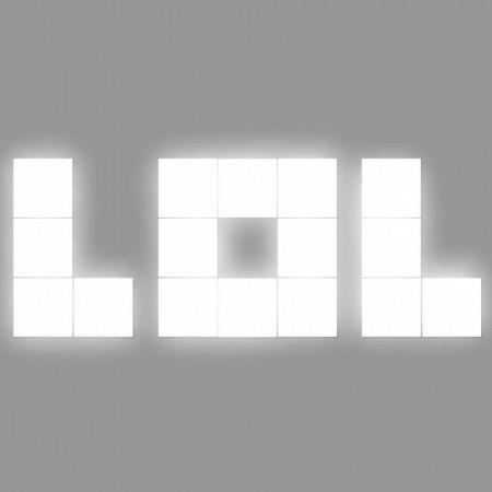 Palabra LED LOL Decorativa 48W 3200lm 4000K 45x125cm 7hSevenOn Deco Pantallas y Regletas LED 1