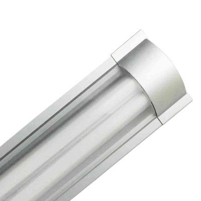 Luminaria Fluorescente 2x18W Tubos T8 G13 2600lm 4000K Aluminio 7hSevenOn Outlet 1