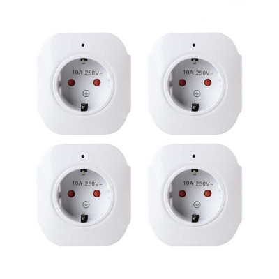 Pacote de 4 fichas inteligentes WiFi com controlo USB para smartphone/APP 7hSevenOn Home Ficha inteligente 1