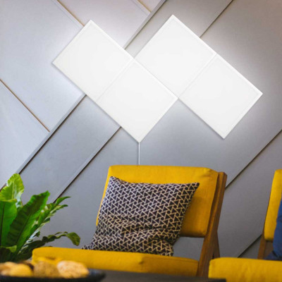Figura LED RAY Decorativa 40W 3200lm 4000K 64x106cm 7hSevenOn Deco Pantallas y Regletas LED 4
