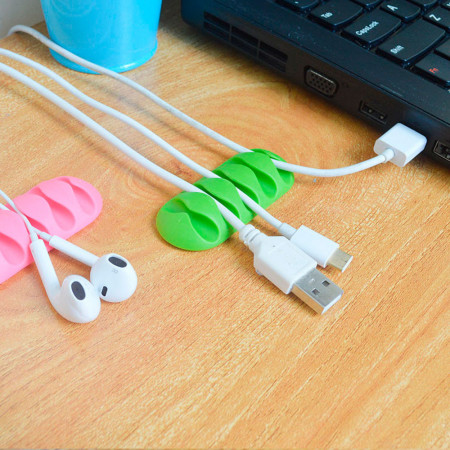 Pack 2 Clips Organizadores de Cables con 5 Ranuras y Autoadhesivo Nine&One Ordenacables 2 Pack 2 Clips Organizadores de Cables con 5 Ranuras y Autoadhesivo Nine&One Ordenacables 2
