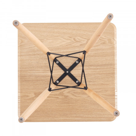 Mesa de Té Estilo Nórdico Cuadrada 74x60x60cm Thinia Home Mesas Bajas 3