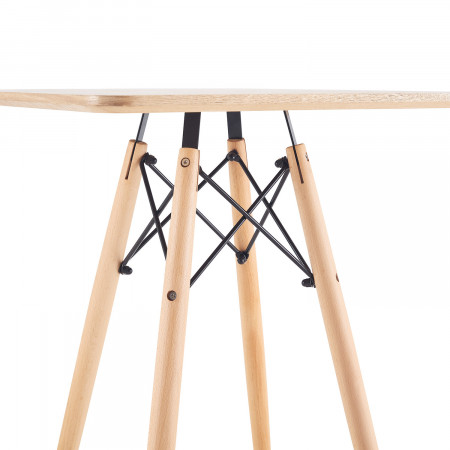 Mesa de Té Estilo Nórdico Cuadrada 74x60x60cm Thinia Home Mesas Bajas 4