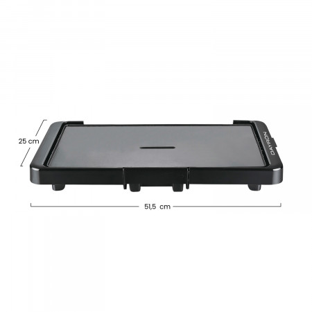 Grelha antiaderente Grelha 2200W Preto Dayron Electrodomésticos 3