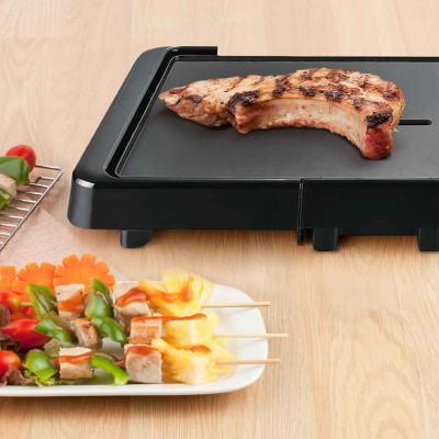 Grelha antiaderente Grelha 2200W Preto Dayron Electrodomésticos 4