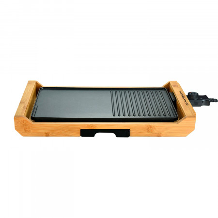 Plancha de Asar Antiadherente Estilo Oriental 1800W Natural/Negro Dayron Electrodomésticos 1