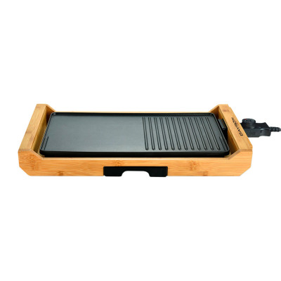 Grelhador antiaderente de estilo oriental Grelhador 1800W Natural/Preto Dayron Electrodomésticos 1
