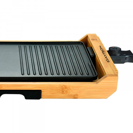 Plancha de Asar Antiadherente Estilo Oriental 1800W Natural/Negro Dayron Electrodomésticos 2