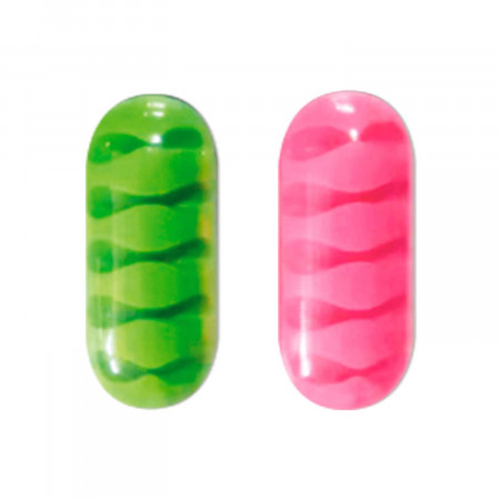 Pack 2 Clips Organizadores de Cables con 5 Ranuras y Autoadhesivo Nine&One Ordenacables 1