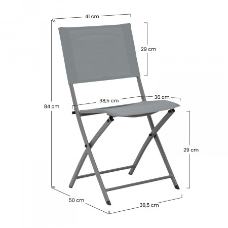 Pack 4 Sillas Plegables Amaia 38,5x50x84cm 7house Mesas y Sillas Plegables 9 Pack 4 Sillas Plegables Amaia 38,5x50x84cm 7house Mesas y Sillas Plegables 9