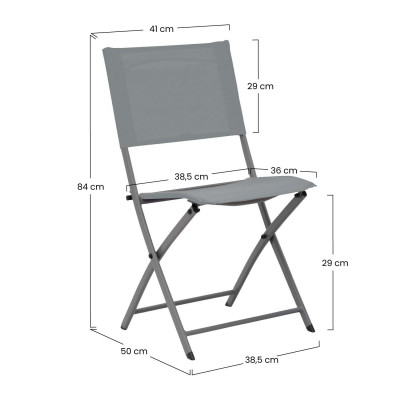 Pack 4 Sillas Plegables Amaia 38,5x50x84cm 7house Mesas y Sillas Plegables 9