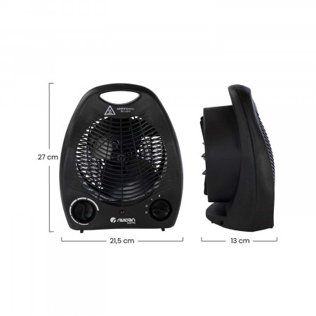 Calefactor Vertical Compacto 2000W Raydan Home Calefactores Eléctricos 13