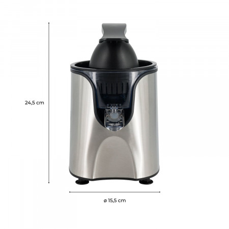Exprimidor eléctrico Inox con palanca profesional 160W Dayron Electrodomésticos 6