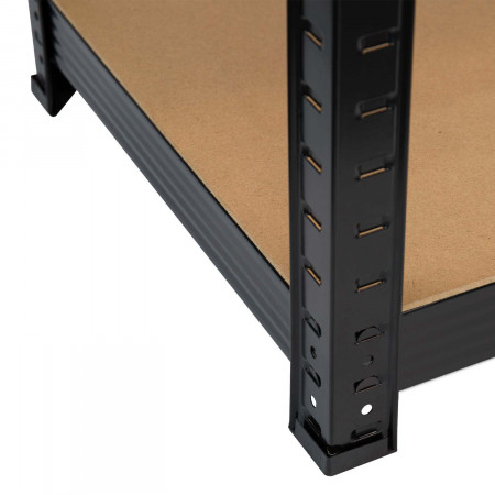 MegaPack 10 Estanterías Modulares Negras con 5 Baldas Ajustables 180x90x40cm 875Kg 7house Estanterías 4 MegaPack 10 Estanterías Modulares Negras con 5 Baldas Ajustables 180x90x40cm 875Kg 7house Estanterías 4
